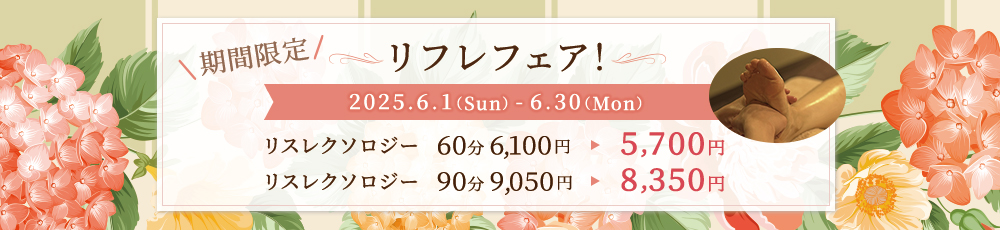 期間限定リフレフェア！